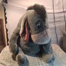 Vintage Disney Store Giant Eeyore Plush 32" Jumbo Huge Stuffed Animal Pooh