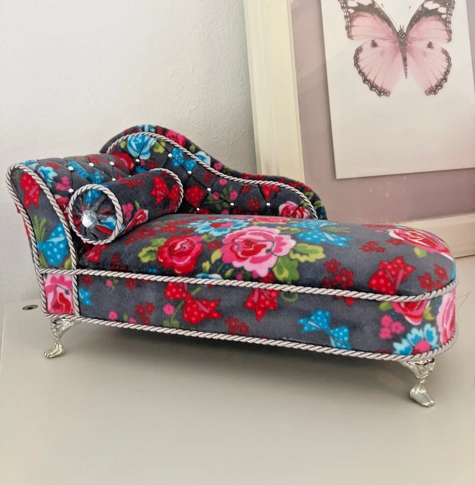 pinkrosemh Couch Chaiselongue Möbel Barbie Monster High Blythe BJD L.O.L. Puppen - Bild 2 von 4