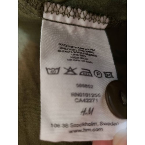 Divided by H&M Minirock olivgrün Stufen Größe 10 Reißverschluss hinten - Bild 7 von 9