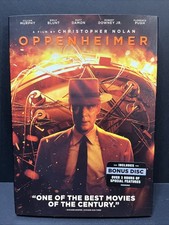 Oppenheimer 2023 DVD's 2-Disc Cillian Murphy Christoper Nolan Slipcover