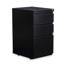 Alera® Three-Drawer Metal Pedestal File With Full-Length Pull, 14 7/8w x 19 1/8d