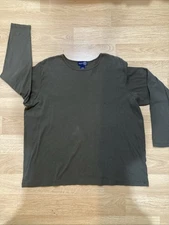 VENEZIA  Jeans Clothing Company Women’s 100% Cotton Dark Green LS Top Size 22–24