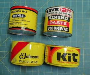SC Johnson Paste Wax Minwax Simoniz Jwax Kit Lot Of 4 Discontinued