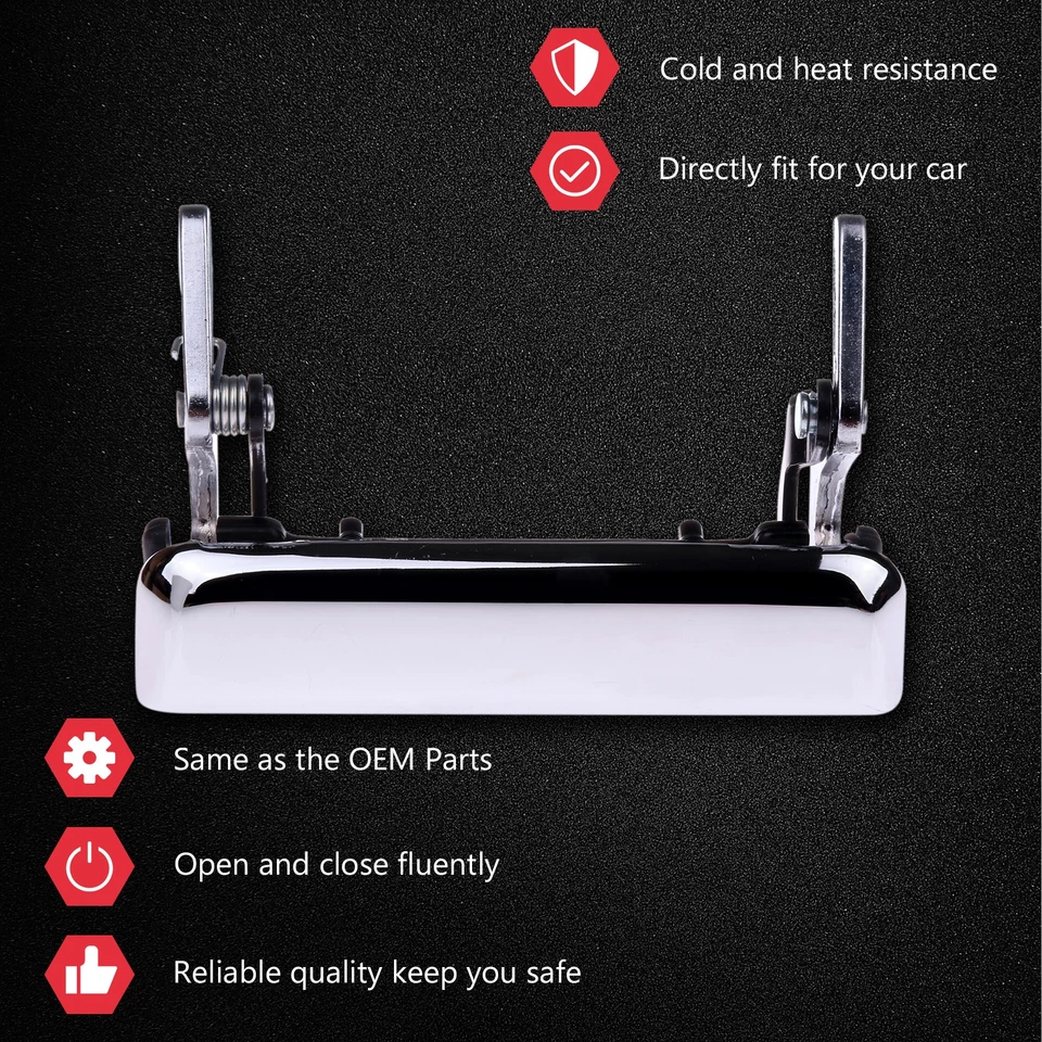 Manija de puerta puerta trasera para Ford F-150 1987-96 1987-98 F-250 manija exterior Foto 2 de 4