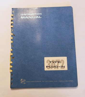 TEKTRONIX - Instruction Manual - TYPE  3A72 -  Plug-In -  Dual-Trace Amplifier