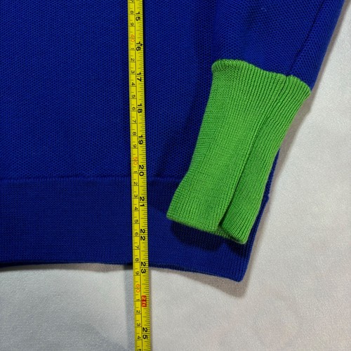 Polo Ralph Lauren Golf 1/4 Zip Pullover Sweater Womens M Pink Blue Merino Wool - Picture 6 of 6