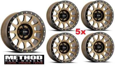 17 METHOD WHEELS RIMS NV MR305 BRONZE 5X127 GLADIATOR WRANGLER
