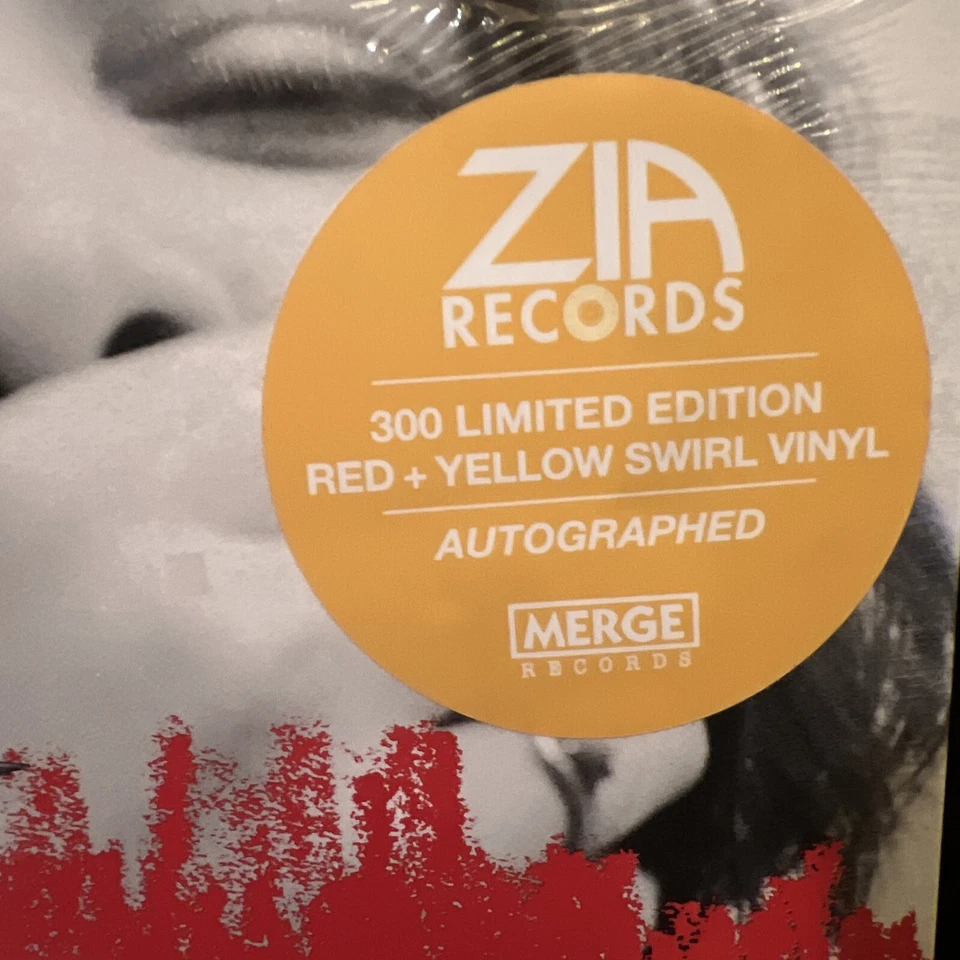 Superchunk On the Mouth Hi Melt Red Yellow Swirl Vinyl Record *SIGNED* LE x/300 - Image 3 of 4