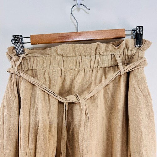 Seed Heritage Paperbag Skirt Light Brown Tan 6 US 2 - Picture 2 of 22
