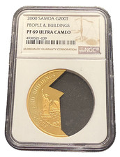 Samoa 2000 Gold 1/2 oz 200 Tala NGC PF69UC People and Buildings 2921.12 per troy oz