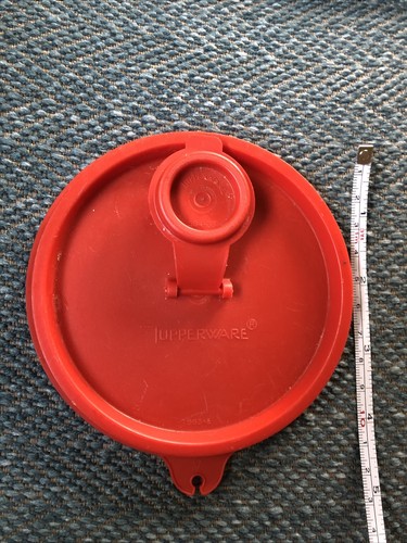 Poppy Tupperware Tupperware A Seal W/ Pop Top 563-3 564-34 Poppy Red Part Only 4” See ...