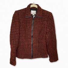 Nwt Barcelino Per Donna Wool Blend Tweedy Jacket, 2