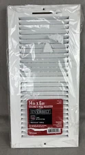 NEW Everbilt 14" x 6" Ceiling & Wall Register Smoothglide Adjustable Damper