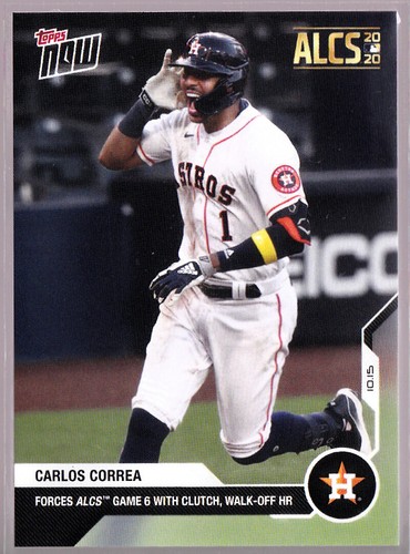 2020 Topps Now 422 Carlos Correa