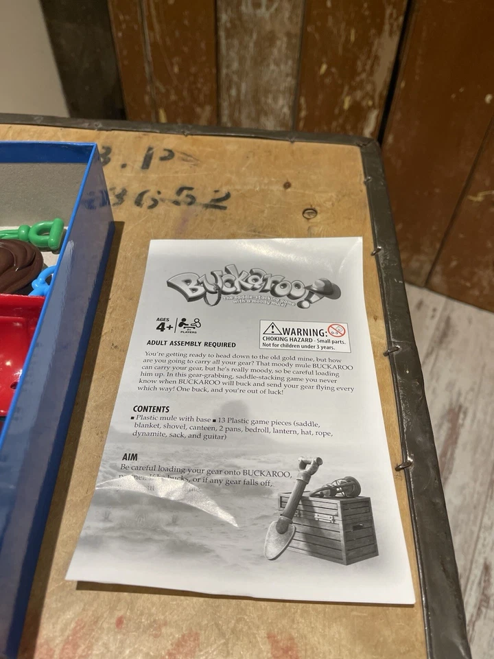 Hasbro Buckaroo Game The Saddle Stacking Game Kids Family Fun Toys Board Game - Image 4 of 4