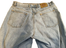 Vintage Baggy Skate Bugle Boy Jeans GOLD CREST Light Wash Blue 34x30 Y2K Grunge