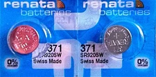 371 RENATA SR920SW D371 (2 Piece) Watch Battery Free Shipping Authorized Seller