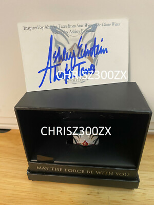 Star Wars The Clone Wars Ahsoka Tano Silver Ring Signed Ashley Eckstein Disney