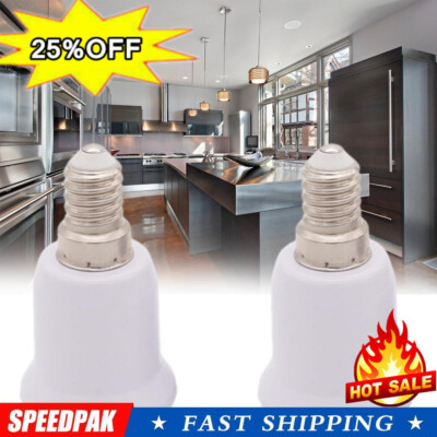 E14 To E27 Base Screw Light Lamp Holder Adapter Socket SPK Bulb Access