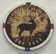 Mohegan Sun Casino $1 Chip Uncasville CT Connecticut H&C