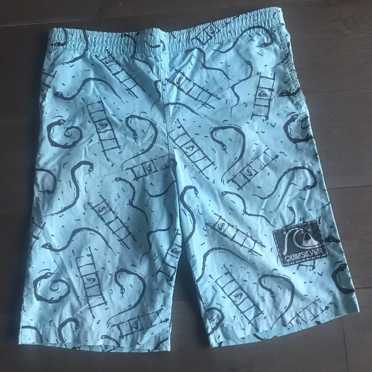 Vintage 80s Quiksilver Board Shorts Mens Large Long Boardies Made