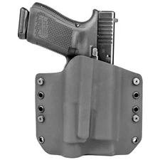 OWB Light Holster for Smith & Wesson Handguns - Olight PL-Mini 2 - Optic - Black