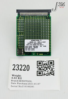 23220 SEMITOOL PCB, IDENTITY 502S BOARD 33005-01 | eBay 23220 SEMITOOL PCB, IDENTITY 502S BOARD 33005-01 | eBay