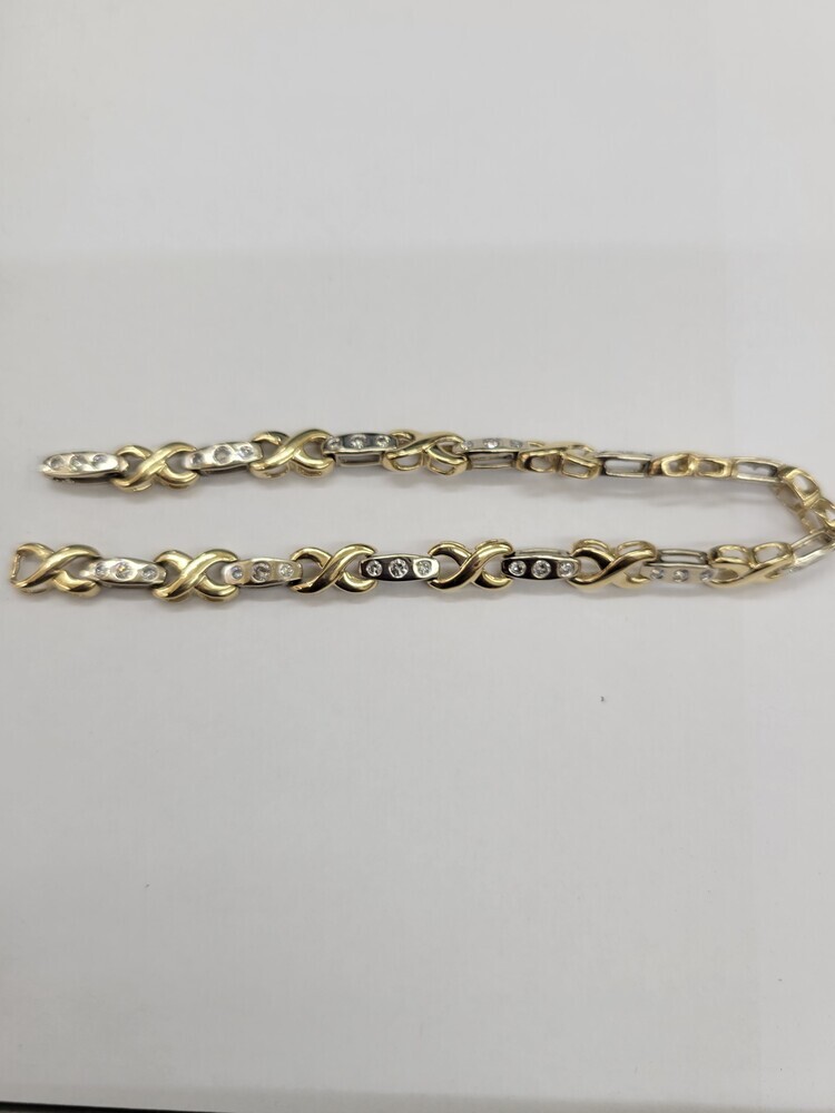 Interlocking Infinity Diamond Bracelet - 14kt Yel… - image 7