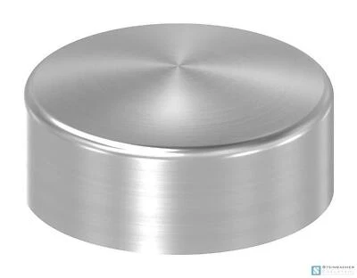 Edelstahl Endkappe zum Überstecken für 42,4mm, V2A | STEINBACHER©