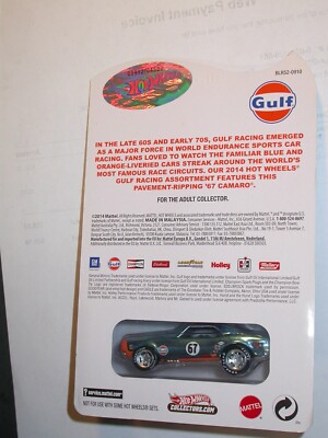 ホットウィール シボレー カマロ コポ 2013 ガルフレーシング RLC Hot Wheels RLC Gulf 67 Camaro Unboxing & Review 