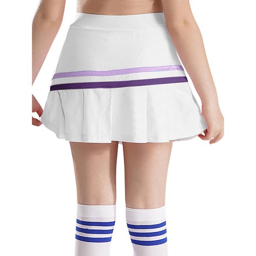Kids Girls Crop Top With Skirt Cross Back Activewear Summer Sportswear Set Mini - Picture 34 of 83