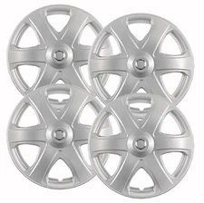 Set of (4) 16" Silver Replacement Hubcaps for Toyota Matrix 2009-2010