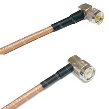 RG400 MINI UHF MALE ANGLE to TNC Male Angle RF Cable FAST-SHIP LOT