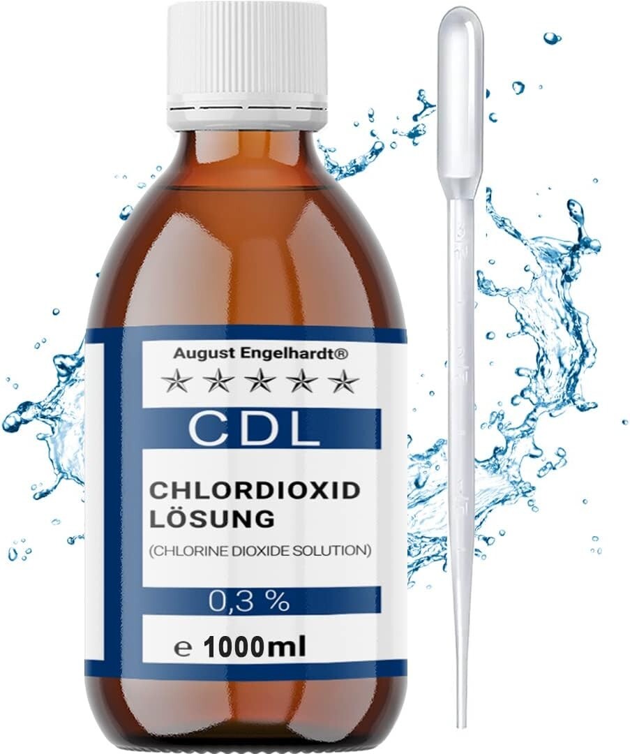 1000ml CDL 0,3% CDS Fertiglösung aktiviert Pipette - Braunglasflasche