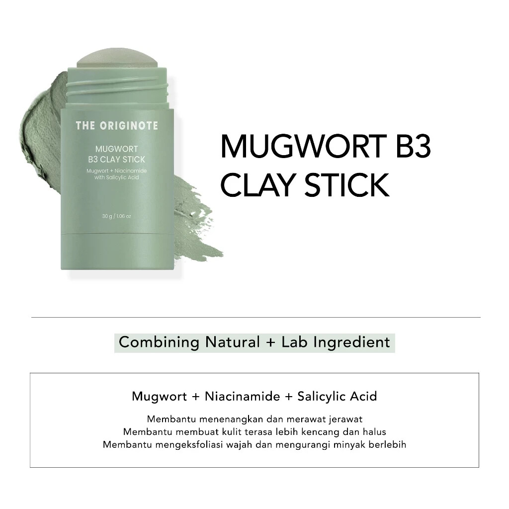 Bundle 2pcs The Originote Mugwort B3 Clay Stick Mask Mugwort Acne