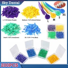 Dental Tooth Gap Wedges with End Circular Holes Disposable Plastic Wedge 200pc 