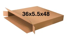 36" x 5.5" x 48" CARDBOARD BOX - 200 lb - SIDE LOADING