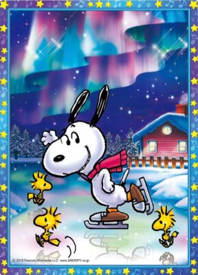 Noopyページ Peanuts Snoopy Under the Aurora165 Piece Jigsaw Crystal Puzzle