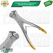 TC Front End Wire Cutting Plier 9” Double Action Orthopedic Inst German Grade