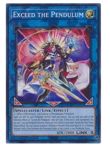 Exceed the Pendulum - Secret Rare AGOV-JP045 Age of Overlord