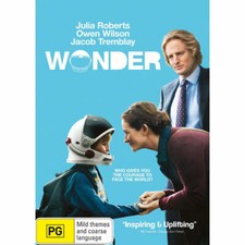 WONDER DVD - Owen Wilson, Julia Roberts (Region 4) **BRAND NEW & SEALED**