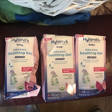 3x Hyland's Naturals Baby Organic Soothing Gel Night Exp. 03/2025 Damage Box