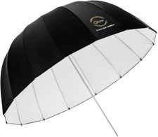 Easy Lock Medium Deep White Fiberglass Umbrella 33" 