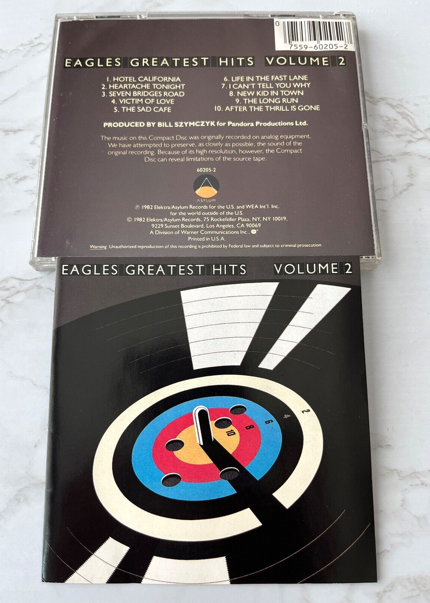 Eagles Greatest Hits Volume 2 CD EARLY PRESS! Asylum 960205-2 Joe
