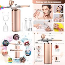 Cordless Make Up Tattoo Airbrush Pen Kit Nail Art Air Brush Compressor Painting
