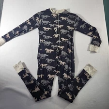 Lazy One Mane Attraction Adult Horse One Piece Flapjack Size Med Gray And Beige