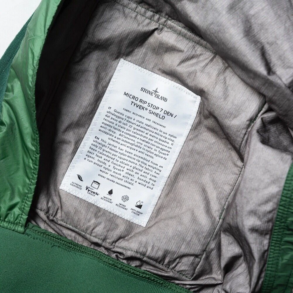Stone Island Medium Micro Ripstop 7 Den / Tyvek Shield Green | eBay