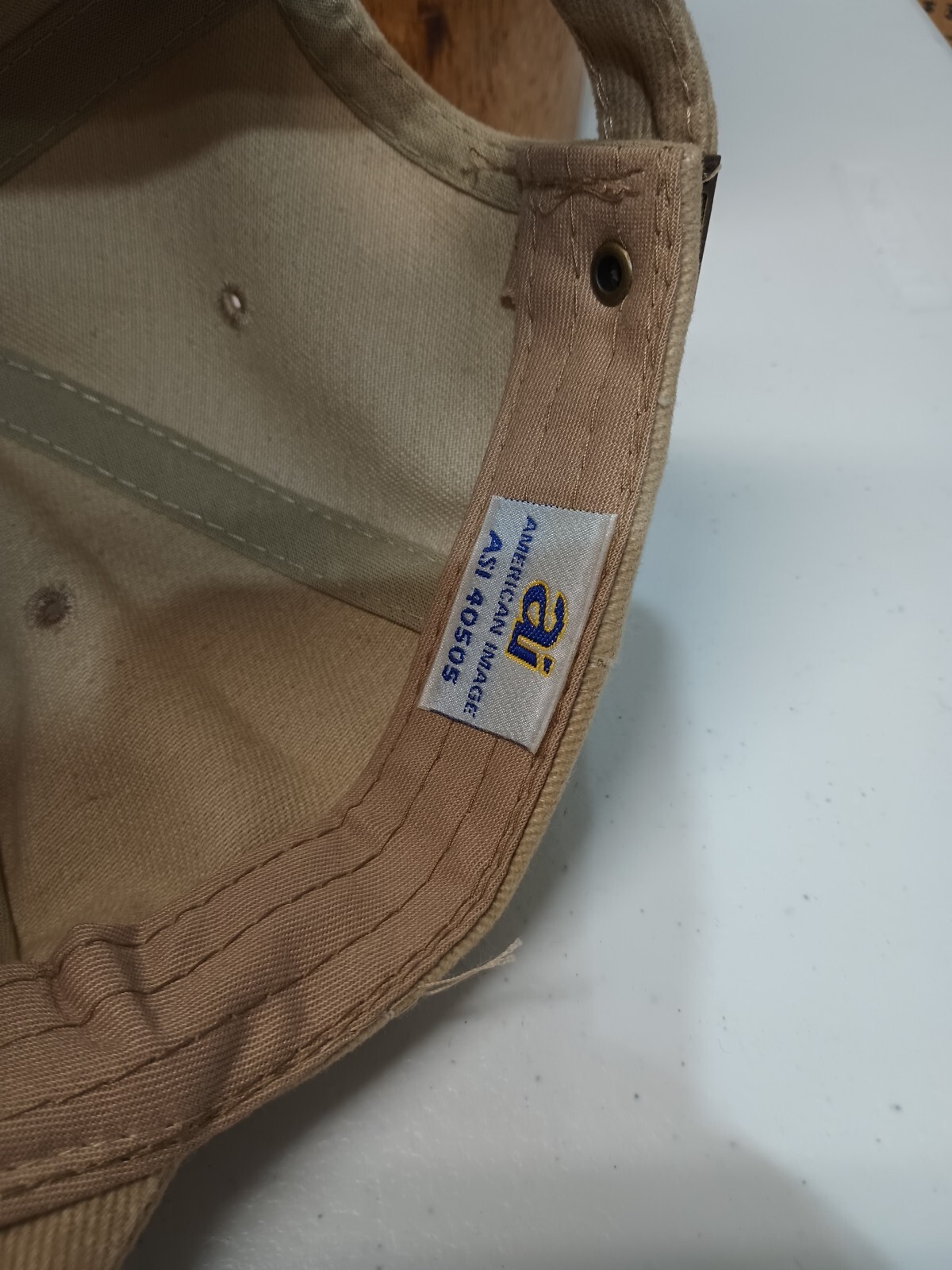 AMECO Hat Cap Beige Adjustable Solid Back - image 6