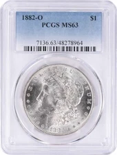 1882-O Morgan Silver Dollar MS63 PCGS