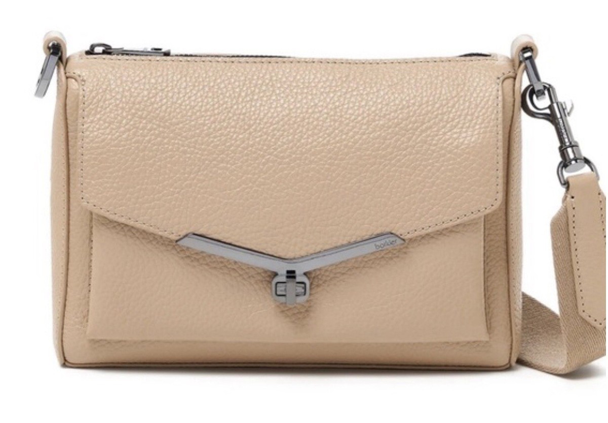 Authentic BOTKIER New York Valentina Flap Leather Crossbody Bag in
